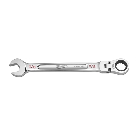 MILWAUKEE TOOL 11/16" Flex Head Ratcheting Combination Wrench 45-96-9817